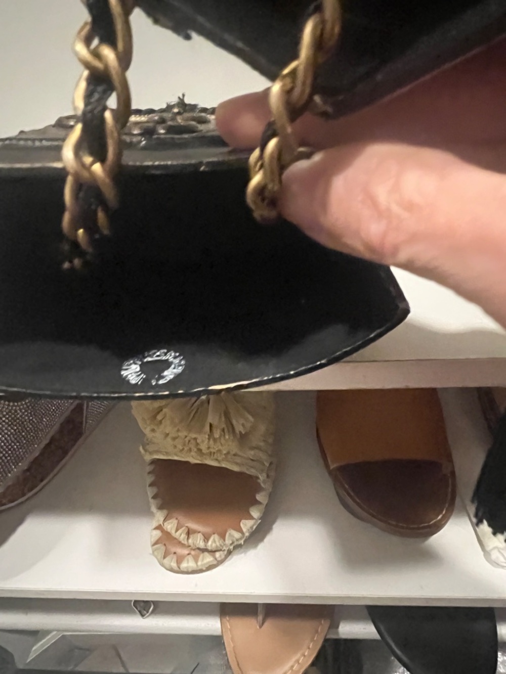 Vtg Mary Frances Beaded Hard Shell Box Bag Lift-Off Lid Renaissance Victorian - Picture 6 of 16
